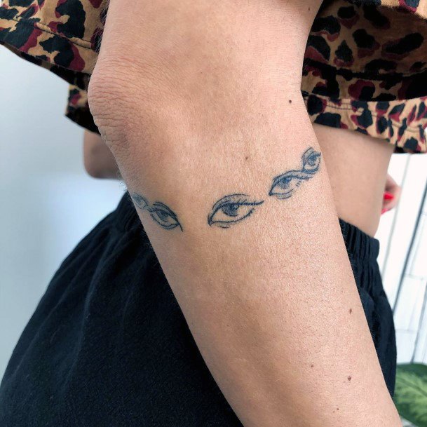 Eye Bracelet Tattoo For Women