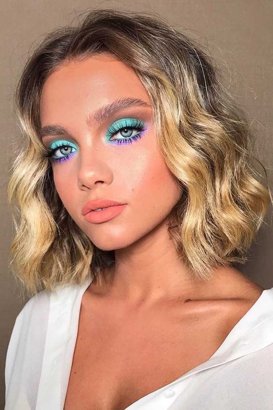 Eye Catching Blue Summer Makeup Looks Women