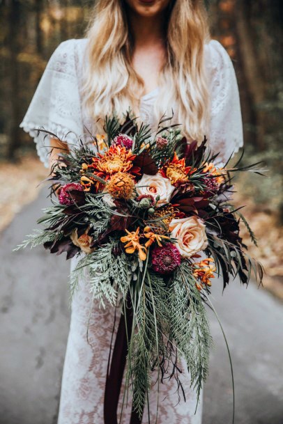 Eye Catching Boho Wedding Flowers