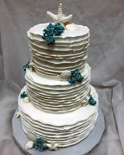 Fabulous Beach Wedding Cake Women