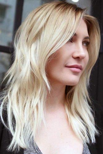 Fabulous Messy Hairstyle For Long Blonde Hair With Bangs