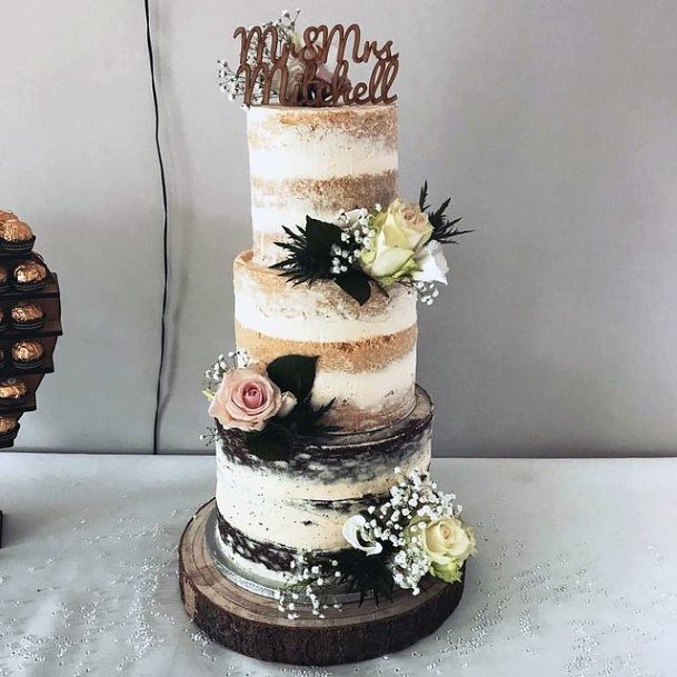 Fabulous Rustic Wedding Cake