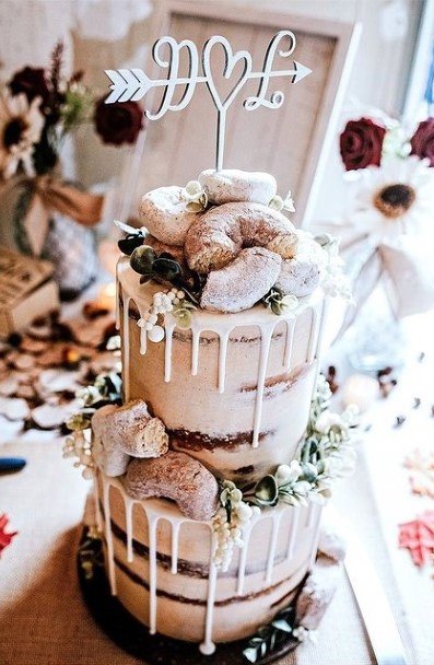 Fabulous Wedding Donut Cake