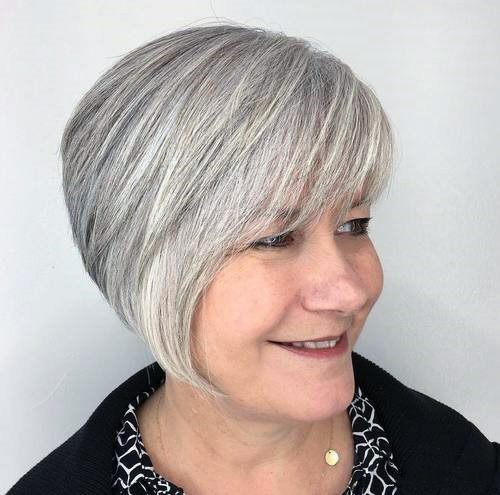 Face Framing Hairstyles For Over 50 With Round Face
