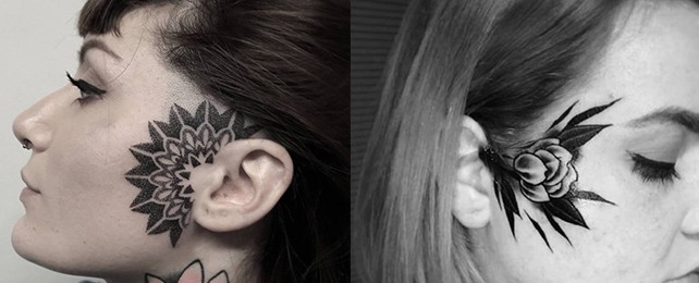 Top 50 Best Face Tattoos For Women – Bold Loud Body Art