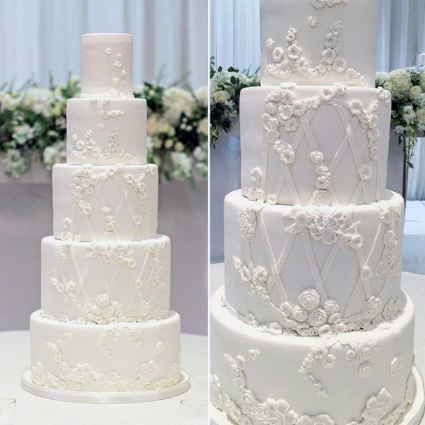 Fairtytale White Red Velvet Wedding Cake