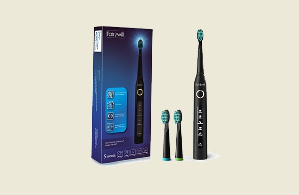 Fairywill Powerful Sonic Cleaning Ada Accepted Smart Timer Electric Toothbrush For Women
