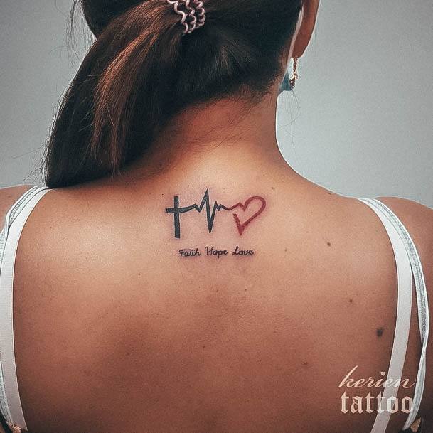 Faith Hope Love Tattoo For Ladies