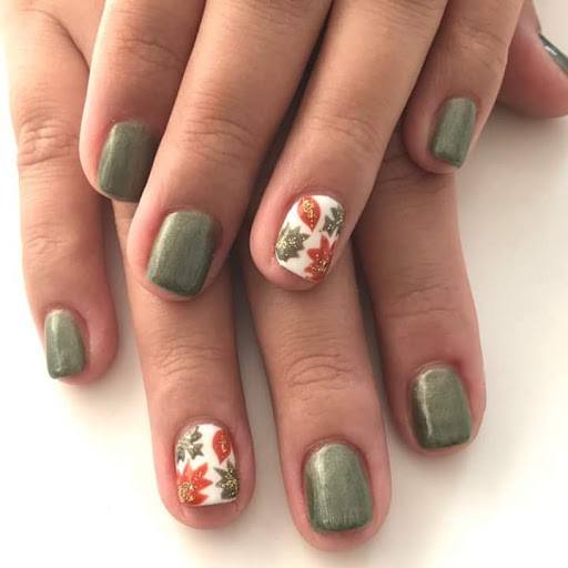 Fall Leaf Nails For Girls