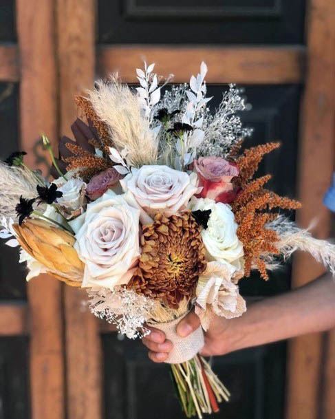 Fall Wedding Flowers Assemblage