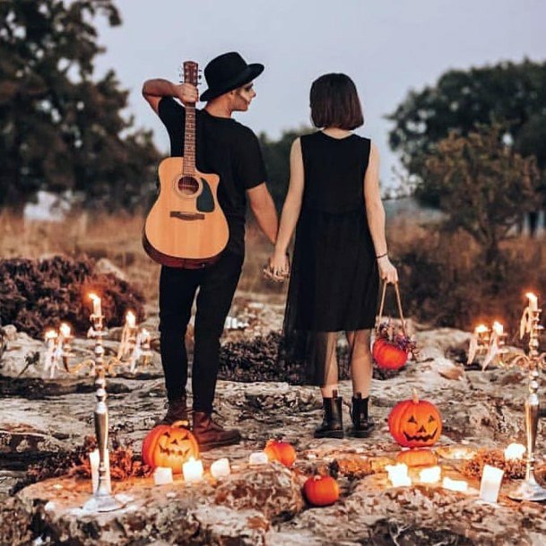 Fall Wedding Ideas Halloween Inspired Costumes And Carved Pumpkins