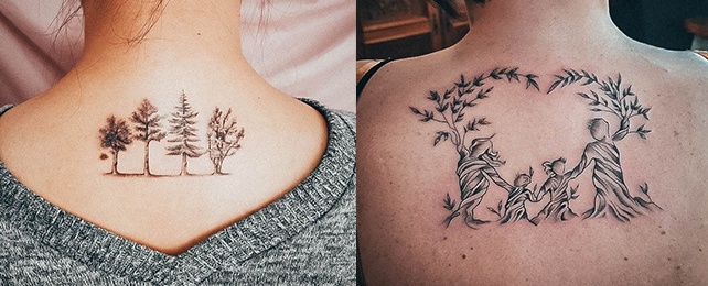 family tree tattoos for women