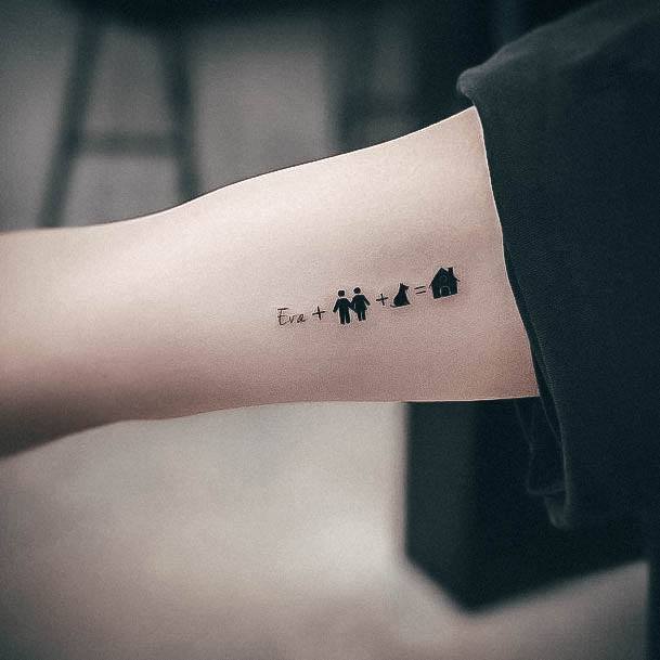 Family Womens Tattoo Designs Tiny Arm