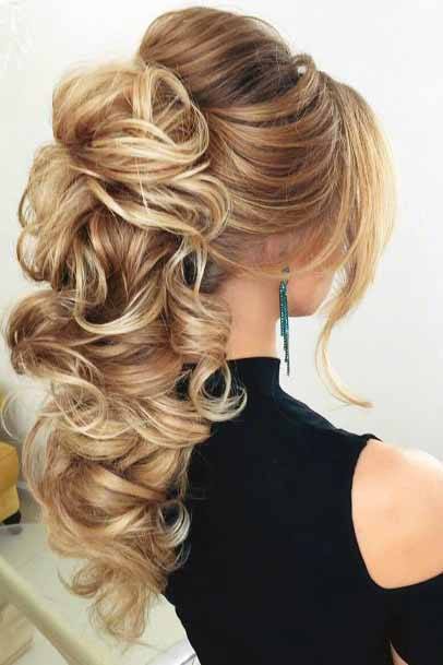 Fancy Silver Cascading Coiled Hair For Women