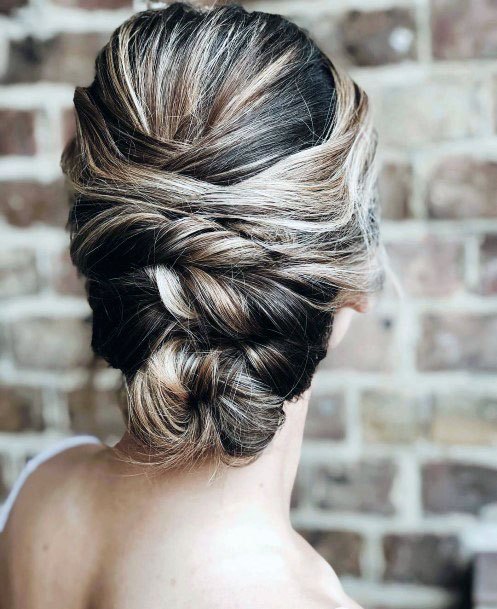 Fancy Twisted Bun Hairstyle Women