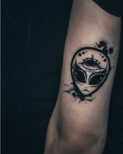 Fantastic Alien Tattoo For Women