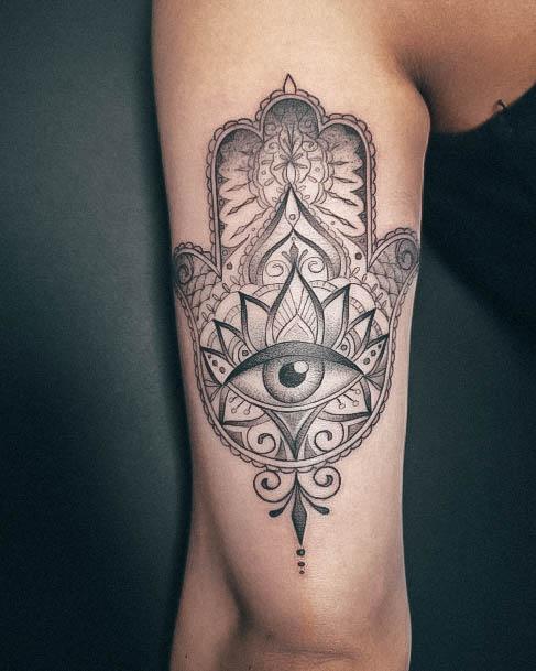 Fantastic All Seeing Eye Tattoo For Women