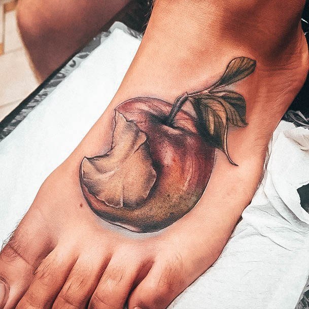 Fantastic Apple Tattoo For Women