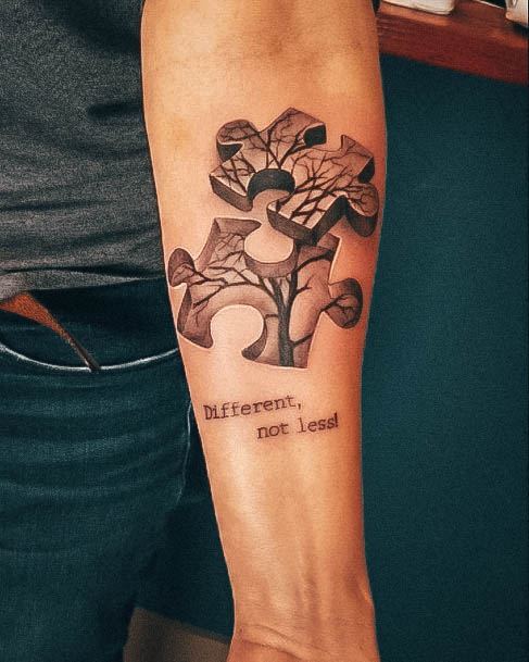 Fantastic Autism Tattoo For Women