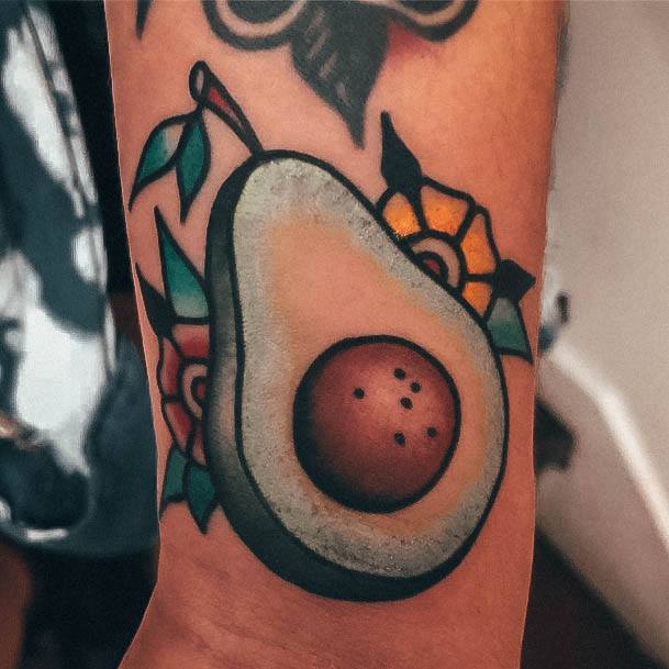 Fantastic Avocado Tattoo For Women