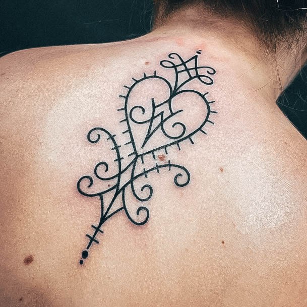 Fantastic Back Of Neck Tattoo For Women