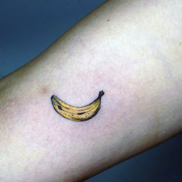 Fantastic Banana Tattoo For Women