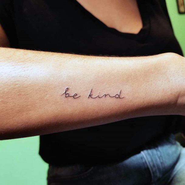 Fantastic Be Kind Tattoo For Women