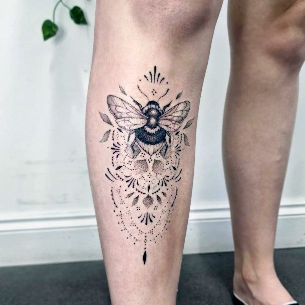 Fantastic Bee Tattoo For Women