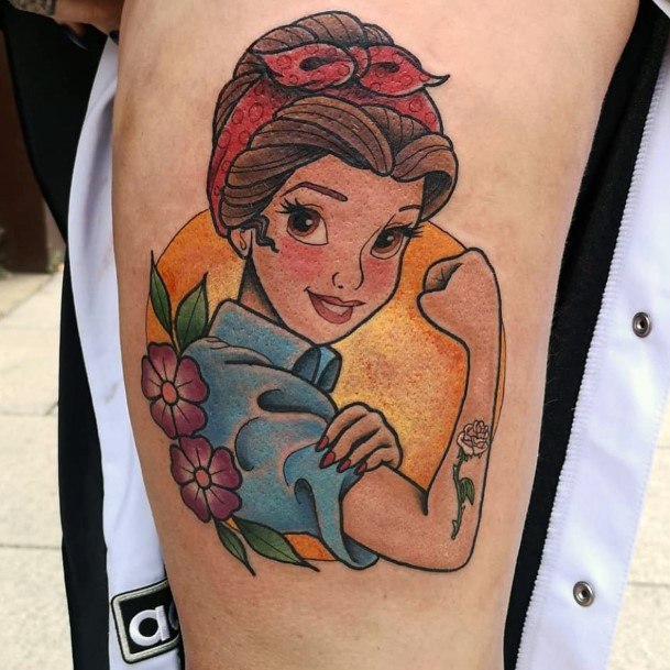 Fantastic Belle Tattoo For Women