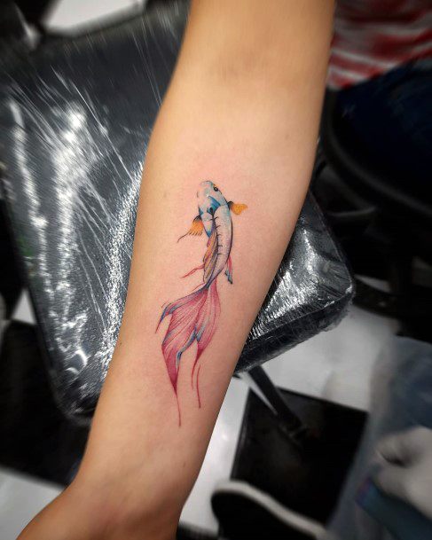 Fantastic Betta Fish Tattoo For Women