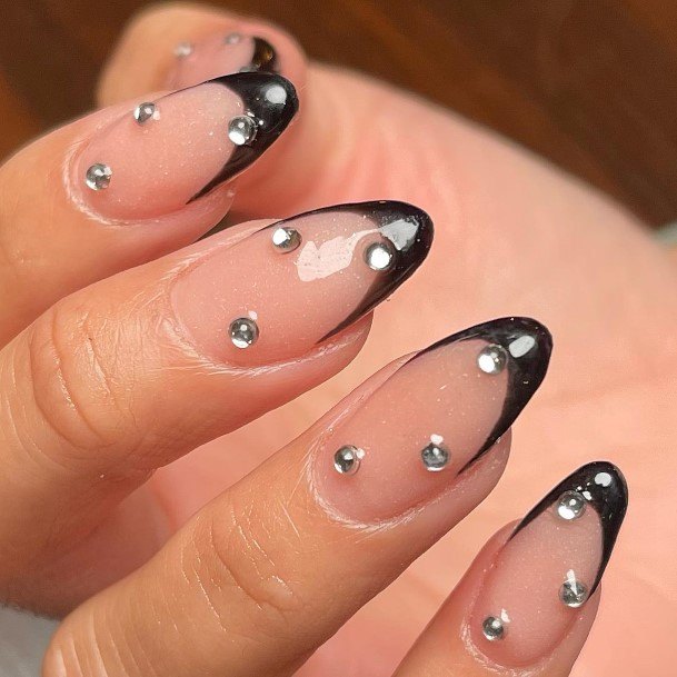 Fantastic Black French Tip Nail For Women