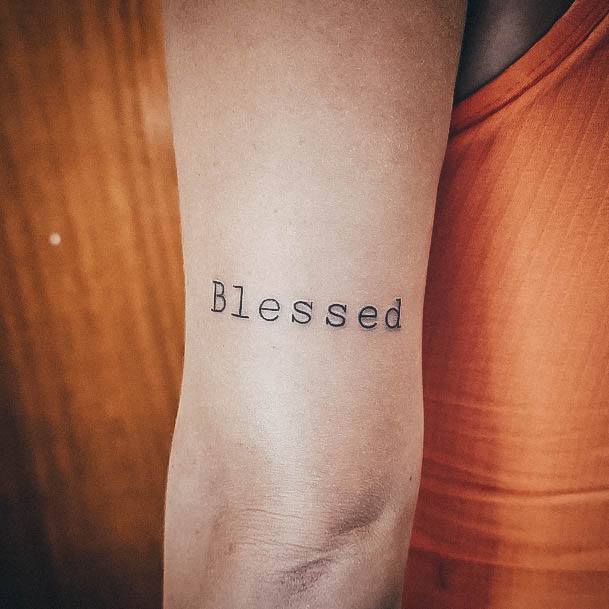 Fantastic Blessed Tattoo For Women