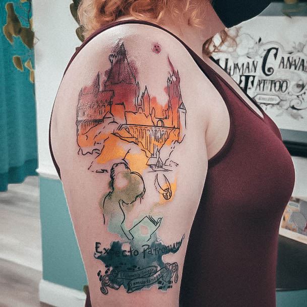 Fantastic Book Tattoo For Women