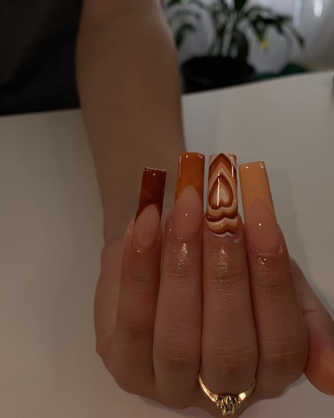 Fantastic Brown French Tip Nail For Women