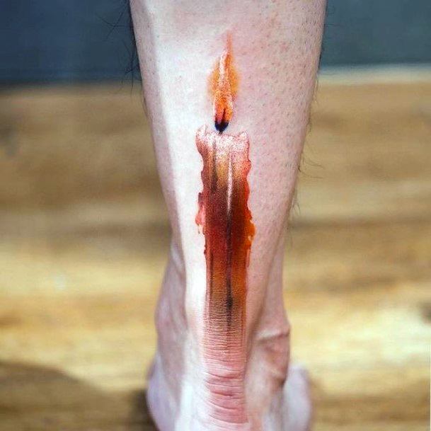 Fantastic Candle Tattoo For Women