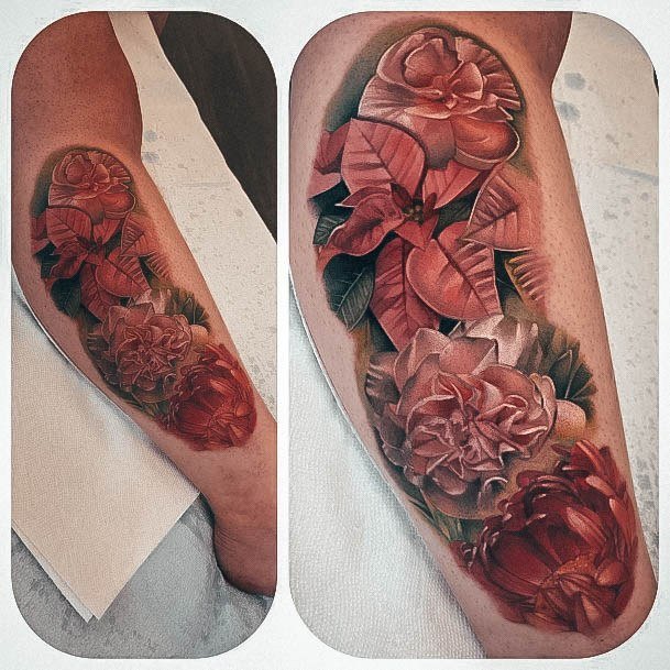 Fantastic Carnation Tattoo For Women