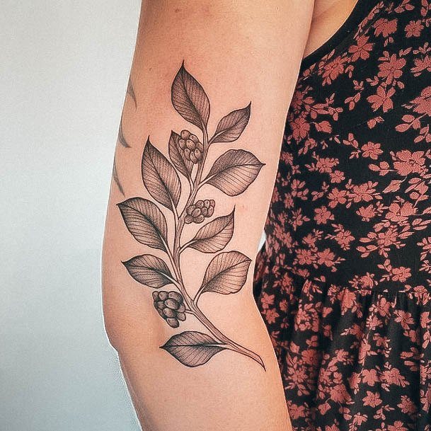 Fantastic Coffee Bean Tattoo For Women