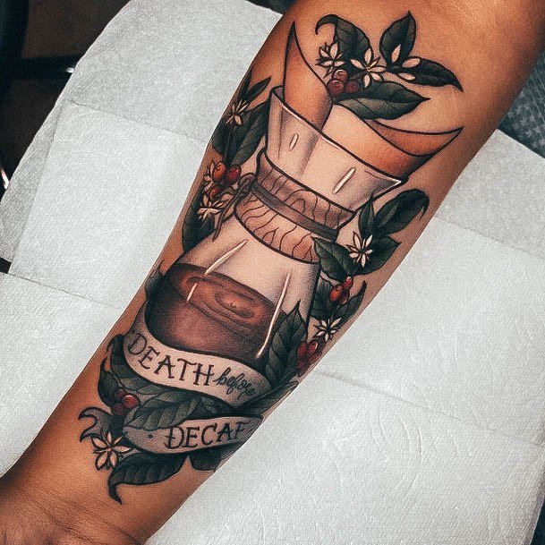 Fantastic Coffee Pot Tattoo For Women