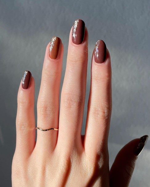 Fantastic Dark Brown Nail For Women