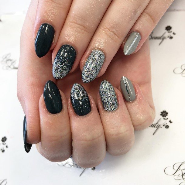 Fantastic Dark Grey Nail For Women