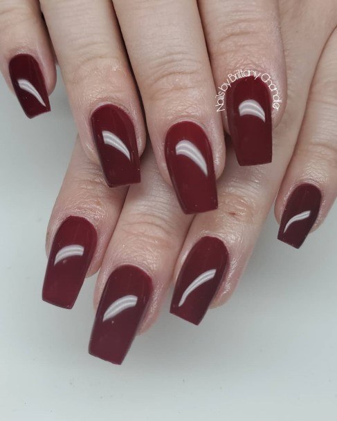 Top 100 Best Dark Maroon Nails For Women - Fingernail Design Ideas