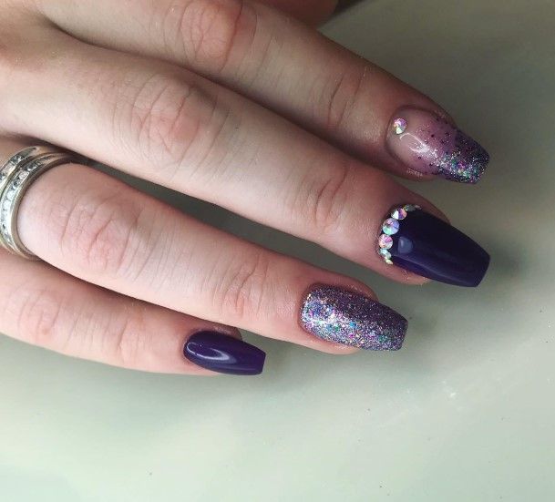 Fantastic Deep Purple Nail For Women