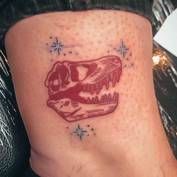 Fantastic Dinosaur Tattoo For Women