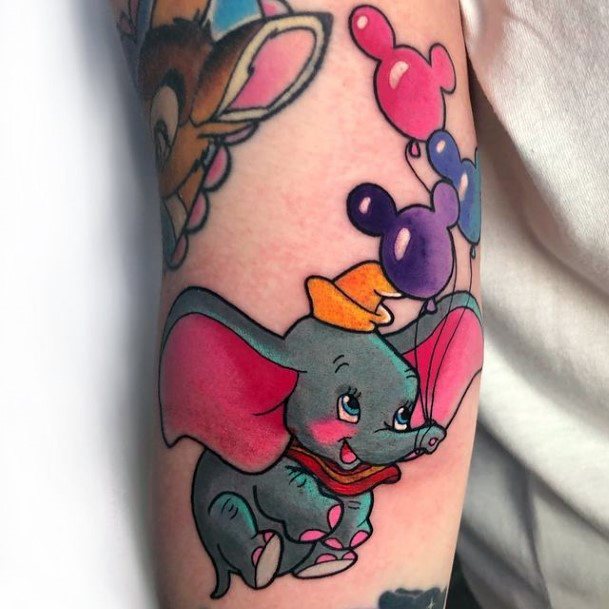 Fantastic Dumbo Tattoo For Women