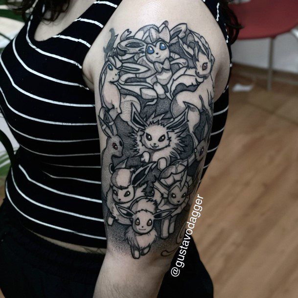 Fantastic Eevee Tattoo For Women