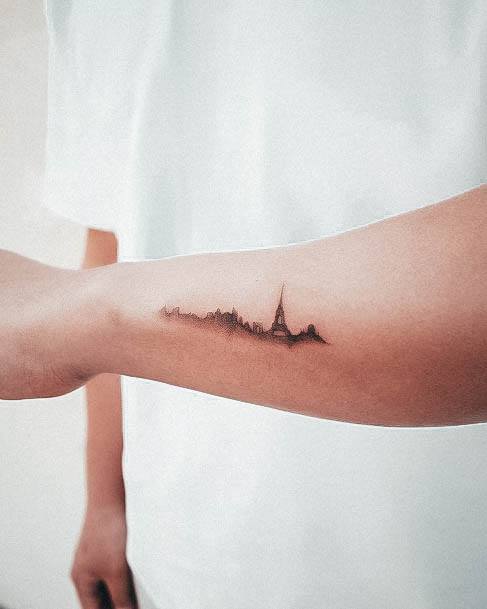 Fantastic Eiffel Tower Tattoo For Women