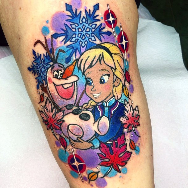 Fantastic Elsa Tattoo For Women