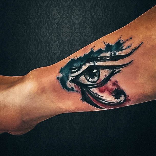 Fantastic Eye Of Horus Tattoo For Women