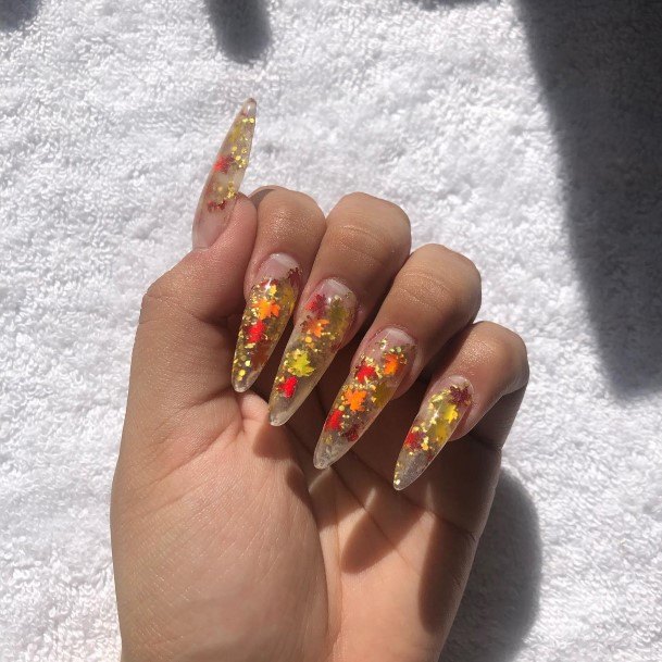 Fantastic Fall Leaf Nail For Women