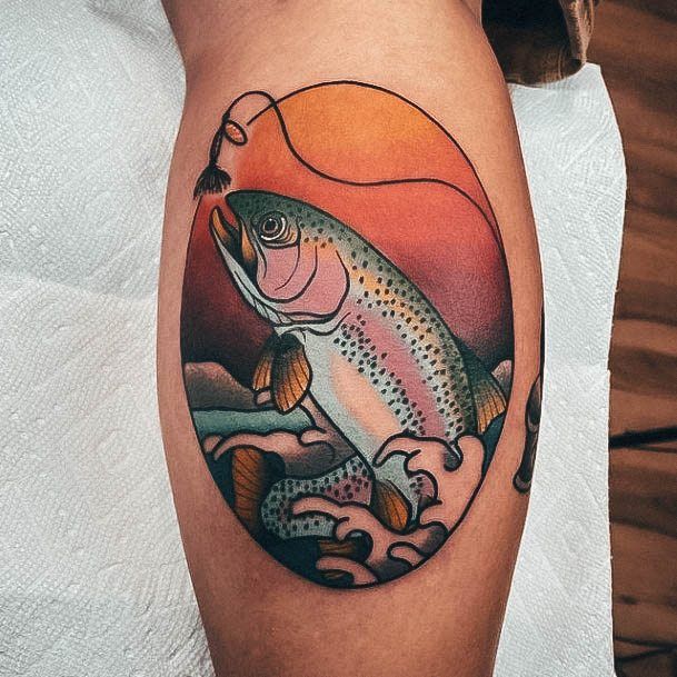 Fantastic Fishing Tattoo For Women